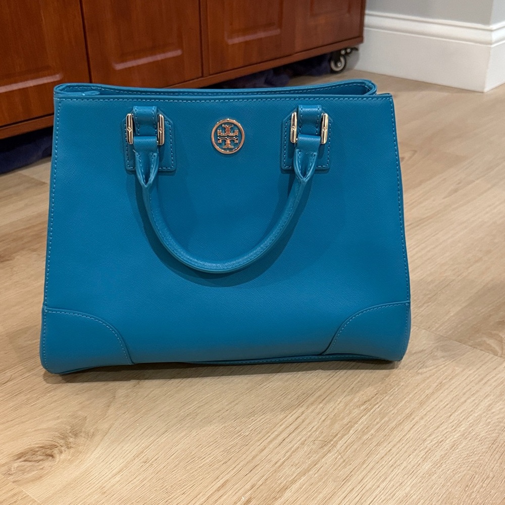 Tory Burch Teal Satchel Bag